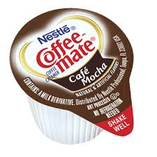 My husband loves coffeemate liquid creamer and refuses to substitute with powder. Coffee Mate Cafe Mocha Liquid Coffee Creamer Singles 50ct Usafoods