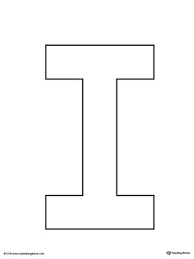 Uppercase Letter I Template Printable Lettering Alphabet Letter I Activities Letter I Crafts