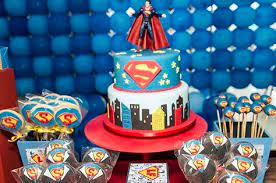 Superman Themed Birthday Party Simple Cake Topper Birthday Party Themes Birthday Boy Birthday Parties