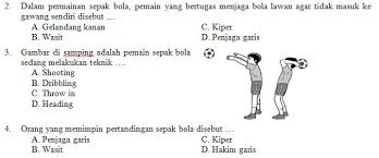 Kisi Kisi Soal Dan Kunci Jawaban Pas Penjas Orkes Smp Kelas 8 Semester Ganjil Didno76 Com