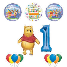 Déco anniversaire winnie l'ourson au meilleur prix chez dragée d'amour. Winnie L Ourson Et Amis 1er Fournitures De Fete D Anniversaire Et Decorations De Bouquet Ithlc Cdiscount Maison