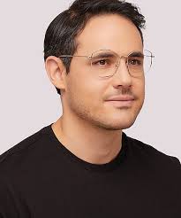 Glasses Direct ™ -Eliza Rectangle Shiny Silver Full Rim Eyeglasses