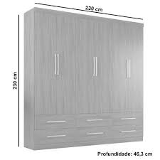 Guarda Roupa Zanzini Maximus Plus 6 portas 6 Gavetas Branco Ártico -  Guarda-Roupa  Roupeiro - Magazine Luiza
