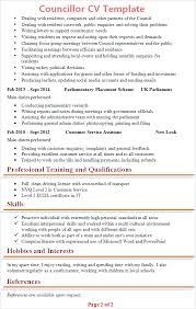 Be rewritten for each organisation or job application. Councillor Cv Template Tips And Download Cv Plaza