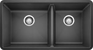Love granite kitchen sinks blanco silgranit natural granite. Blanco Anthracite 441128 Precis Silgranit 60 40 Double Bowl Undermount Kitchen Sink 33 X 18 Buy Online In Andorra At Andorra Desertcart Com Productid 87279950