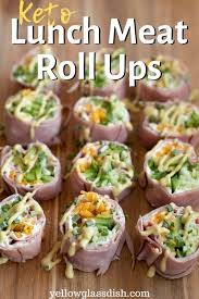 Maybe you would like to learn more about one of these? Keto Lunch Meat Roll Ups Yellow Glass Dish Low Carb Thm S Gf
