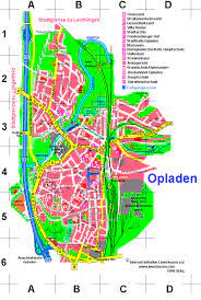 Eine karte, die sich auf wenige grafische elemente beschränkt und so eine neue art des stadtplanes hervorbringt. Leverkusen Karte Stadtplan