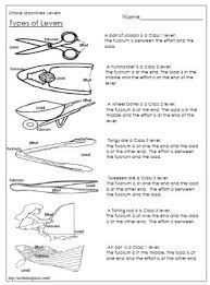 Label And Identify The Levers Answers Simple Machines Physical Science Middle School Simple Machine Projects