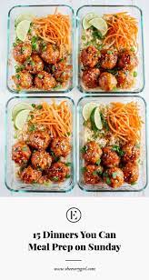 15 Dinners You Can Meal Prep On Sunday The Everygirl Dinner Meal Prep Meal Prep Meals