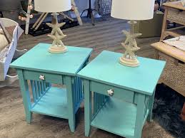 Distressed Beach Style Side Tables Night Stands Side Table Beach Style Decor
