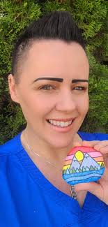 Completed first rock painting for hiding