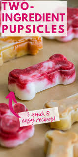 2 Ingredient Pupsicles 3 Ways Baking Mischief Healthy Dog Treats Homemade Raw Dog Food Recipes Easy Dog Treat Recipes