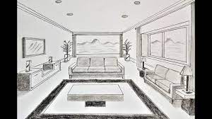 How To Draw A Living Room One Point Perspective Perspective Room Room Perspective Drawing One Point Perspective