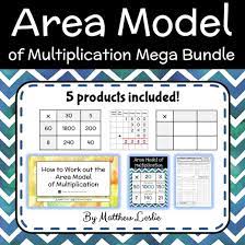 Area Model Of Multiplication Mega Bundle In 2020 Area Models Worksheet Template Help Teaching