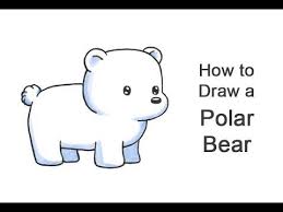 Learn How To Draw A Cartoon Polar Bear With This How To Video And Step By Step Drawing Instructions Ca Polar Bear Cartoon Polar Bear Paint Polar Bear Drawing