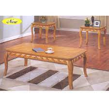 Leick home oval coffee table with drawer in medium oak. 3 Pc Oak Coffee End Table Set 6169 A More Than A Furniture Store
