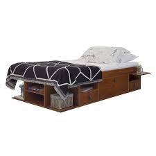 Dg casa savoy tufted upholstered wingback panel storage bed frame, king size in biege fabric, beige. Copper Grove Rivne Storage Platform Bed With Drawers