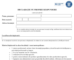 Astfel, executivul propune ca, în cel mai scurt timp, parlamentul să declare. Model De Declaratie Pe Propria Raspundere Si Masurile Anti Covid 19 Pe Durata Starii De Alerta Informare Mai