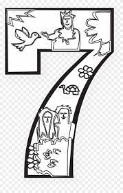 Before creation, god created the heavens and earth. This Kind Of On Line Coloring Page For Children Will Days Of Creation Day 7 Free Transparent Png Clipart Images Download