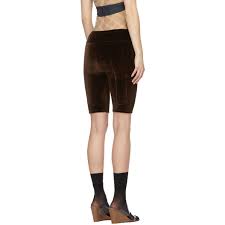 Supriya Lele Brown Velvet Cycling Shorts Supriya Lele
