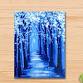 Paint Nite: Winter Path event in Rocklin, CA