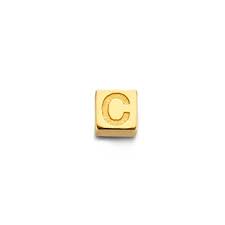 · coming to the next letter it is f. Isabel Bernard C Gold Le Carre Felie 14 Karat Cube Charm Gold Anhanger Fashionette