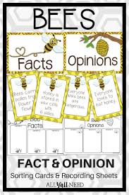 Bees Fact And Opinion Bee Facts Fact And Opinion Speech Therapy Activities