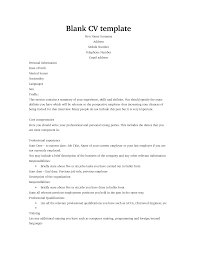 Each template is expertly designed and follows the exact simple resume templates. Professional Blank Cv Template For Job Seekers