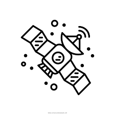 Coloring page of dish satellite for coloring for kids. Satellite Coloring Page Ultra Coloring Pages