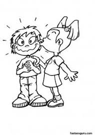 Free chester the raccoon coloring page. Printable Valentines Girl Kissing Boy Coloring Page Printable Coloring Pages For Kids Coloring Pages Coloring Pages For Boys Digi Stamps