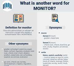 Synonyms for computer monitoring in free thesaurus. Synonyms For Monitor Thesaurus Net