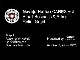 Step 1 Of Applying To The Navajo Cares Relief Grant For Artisans And Small Businesses Youtube