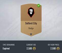 Find many great new & used options and get the best deals for salford city beer and football pin badge at the best online prices at ebay! Psa Salford City Badge Selling For Thousands Right Now Check Your Clubs Fifa