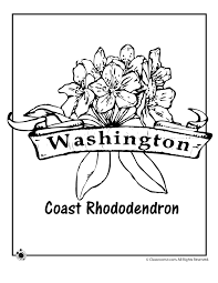 Download 432 rhododendron color stock illustrations, vectors & clipart for free or amazingly low rates! Coast Rhododendron Washington State Flower Coloring Page Coloring Home