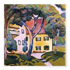 Der erweiterungsbau des museums august macke haus in der bonner nordstadt ist feierlich eröffnet. August Macke Haus In Einer Landschaft Poster Online Bestellen Posterlounge De