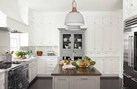 antique gray hutch kitchen