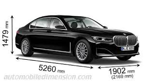 Dimensions Of Bmw Cars Showing Length Width And Height