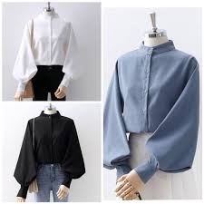 Tersedia 2 variant blouse wanita: Aiko Blouse Formal Wanita Baju Kerja Baju Kantor Office Look Blouse Wanita Murah Free Belt Shopee Indonesia