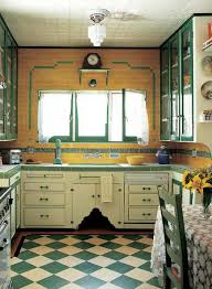 yellow vintage kitchen