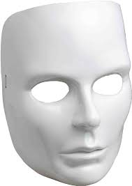 Forum Blanc visage femelle Masque : Amazon.ca: Mode