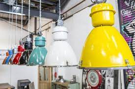 Related:industrial ceiling light fittings vintage light fitting vintage industrial lighting used. Large Industrial Factory Lights Peppermill Interiors