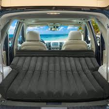Tacoma back seat air mattress. Amazon Com Goplus Inflatable Car Air Mattress For Back Seat Suv Air Bed With Electric Air Pump Flocking Surface Portable Car Mattress For Camping Travel Thickened Home Sleeping Pad Fast Inflation Black