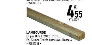 Offre Lambourde Chez Bricomarche