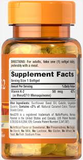 Vitamin k is actually a group of compounds. Vitamin K 2 Menaq7 50 Mcg 30 Softgels Vitamin K Supplements Supplements Puritan S Pride
