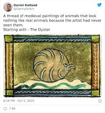 Guy Shares Examples Of Medieval Painters Attempts To Paint Animals Without Having Seen Them And It S Hilarious 17 Pics In 2020 Animal Paintings Medieval Paintings Medieval Art