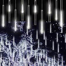 Check spelling or type a new query. Amazon Com Adecorty Falling Rain Lights Meteor Shower Lights Christmas Lights 30cm 8 Tube 144 Leds Falling Rain Drop Icicle String Lights For Christmas Trees Halloween Decoration Holiday Wedding White Tools
