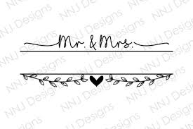 Download Mr And Mrs Svg Files Wedding Decoration Graphic By Nnj Designs Creative Fabrica PSD Mockup Templates