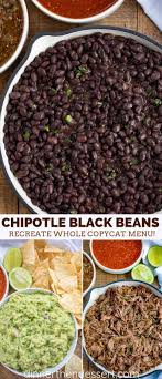 Black Beans Or Pinto Beans Chipotle Chipotle Black Beans Copycat Recipe With Chili Powder Cumin Lemon And Lime Is An Easy Recipe That Brings The Tas In 2020 Chipotle Black Beans Bean Recipes Recipes