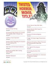 With halloween being, once again, around the corner, today's post has to be the mother of all timely posts as it's truly 150% horror related. Halloween Twisted Horror Movie Titles
