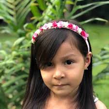 Diadema Roja y Rosada con Flores Berenice